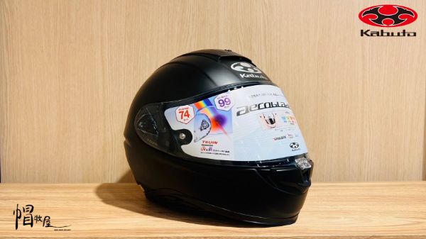 圖片 【帽牧屋】日本 OGK KABUTO 空氣刀 6 全罩 AEROBLADE 6 雙D扣 輕量 素色 消光黑