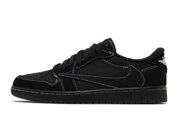 Travis Scott x Air Jordan 1 Low OG SP「Black Phantom」全黑倒鉤黑武士