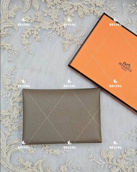 圖片 Hermes calvi duo 現貨 大象灰