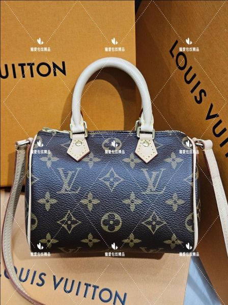 圖片 LV M61252 舊款 nano speedy 老花 mini 波士頓包