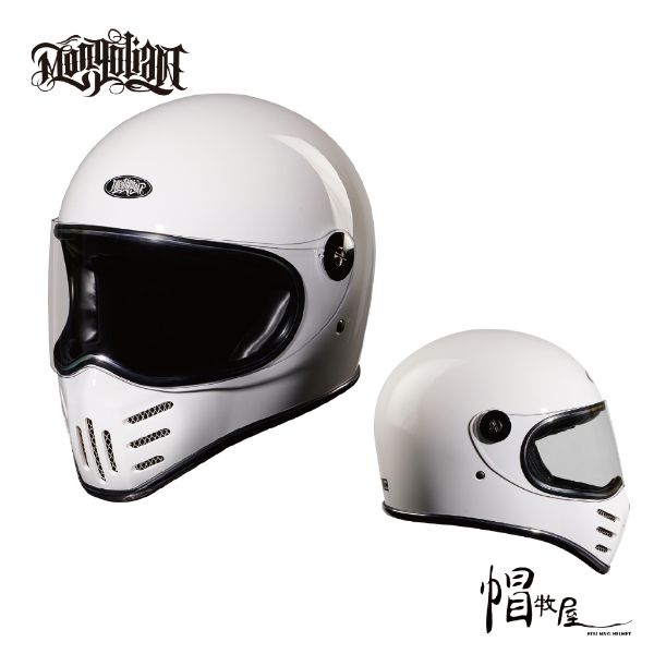圖片 【帽牧屋】MONGOLIAN蒙古人 全罩 安全帽 山車帽 鎖鏡武侍魂 星戰帽 雙D扣 亮白