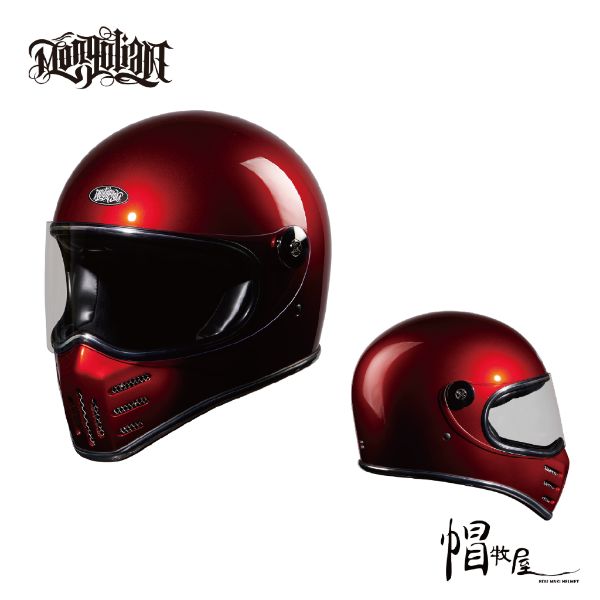 圖片 【帽牧屋】MONGOLIAN蒙古人 全罩 安全帽 山車帽 鎖鏡武侍魂 星戰帽 雙D扣 亮紅
