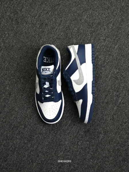 iSNEAKERS 現貨 Nike Dunk Low "Midnight Navy" 海軍藍 白 FD9749-400