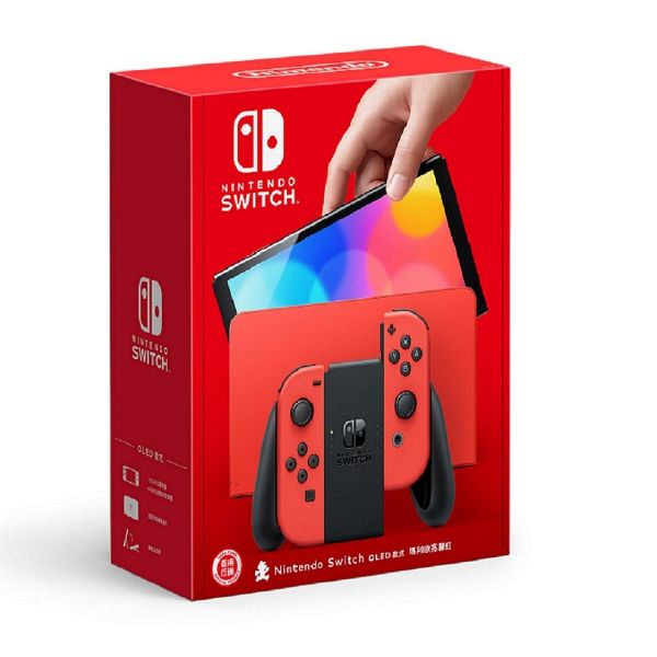 圖片 Switch OLED 瑪利歐亮麗紅主機 單機組