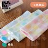 圖片 👍凱美棉業｜純棉彩格雙層紗布童巾 適用新生兒洗臉巾/嬰兒毛巾  4打組
