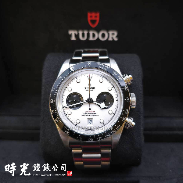 圖片 【時光鐘錶公司】 98成新 帝舵 TUDOR 79360N 79360 白熊貓 白面 BLACK BAY CHRONO 2022/6月