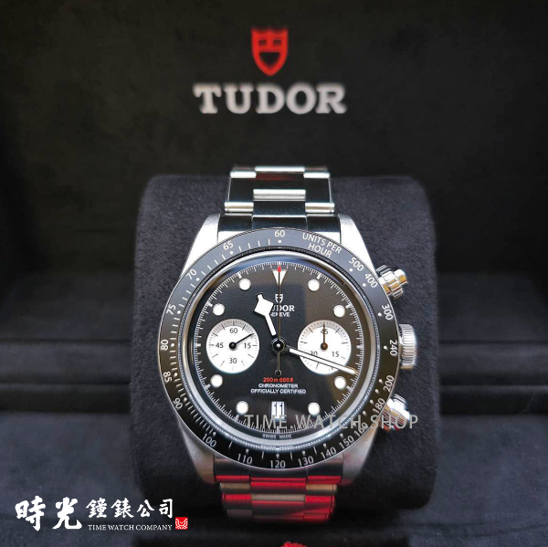 圖片 【時光鐘錶公司】 帝舵 TUDOR 98成新 79306 79360N 反熊貓 黑面 2022/８