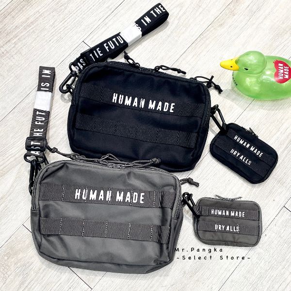 ❤️HUMAN MADE MILITARY POUCH SMALL 斜背包側背包小包潮流-zingala商店