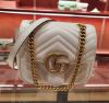 圖片 【新季品特惠  】Gucci GG Marmont Mini 絎縫牛皮方型斜背包 白色