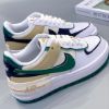 圖片 Nike Air Force 1 Shadow 復古白綠 解構 拼接 DZ1847-102