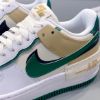 圖片 Nike Air Force 1 Shadow 復古白綠 解構 拼接 DZ1847-102