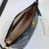 圖片 Gucci ‎739166 GG Marmont 绗缝肩背包 黑色﻿《2024 季度新品》