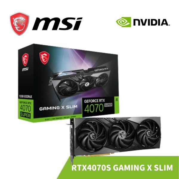 圖片 MSI 微星 RTX 4070 SUPER 12G GAMING X SLIM 顯示卡