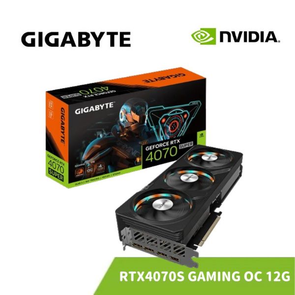 圖片 GIGABYTE 技嘉 RTX 4070 SUPER GAMING OC 12G 顯示卡