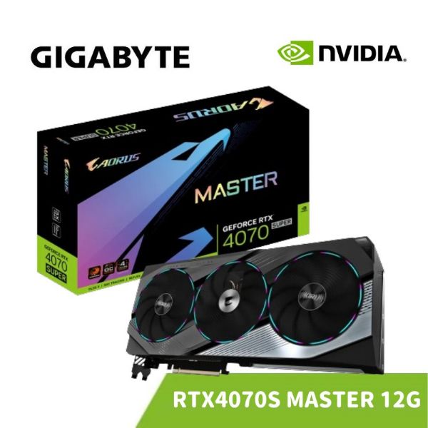 圖片 GIGABYTE 技嘉 AORUS RTX 4070 SUPER MASTER 12G 顯示卡