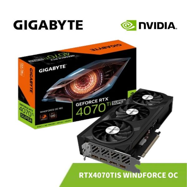 圖片 GIGABYTE 技嘉 RTX 4070 Ti SUPER WINDFORCE OC 16G 顯示卡