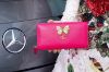 圖片 Gucci 499363 zip wallet 蝴蝶拉鍊長夾 桃紅