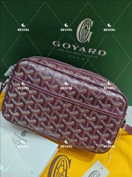 圖片 GOYARD Cap Vert 酒紅相機包 斜背 記者包   