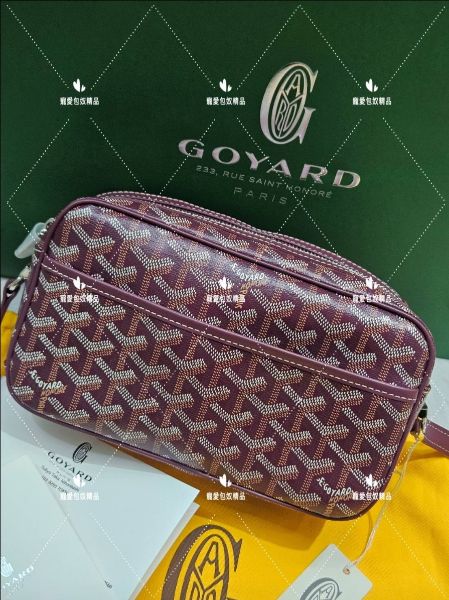 圖片 GOYARD Cap Vert 酒紅相機包 斜背 記者包   