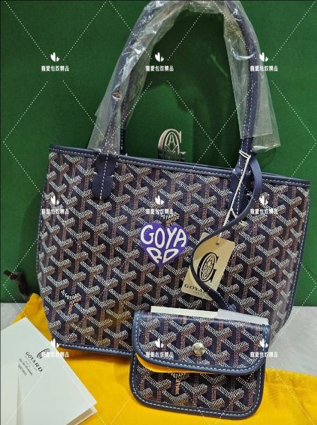 圖片 Goyard Anjou mini tote 深藍色 愛心 托特包