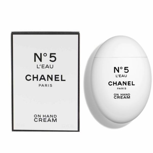 圖片 CHANEL 香奈兒香氛 N°5 L'EAU 5號清新晨露護手霜/玉手霜 50ml - 專櫃緞帶包裝