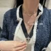 圖片 Chanel 24p 愛心鏤空水鑽長短鏈
