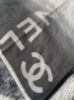 圖片 Chanel 灰色漸層字母圍巾