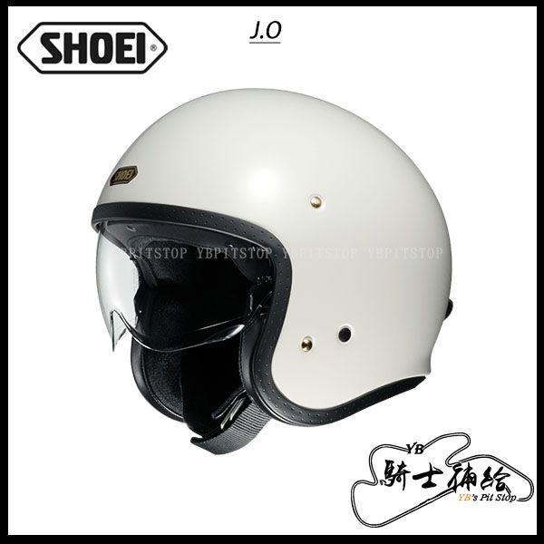 圖片 SHOEI J.O WHITE 亮白 代理公司貨 3/4 復古帽 安全帽 眼鏡溝 內墨片 JO