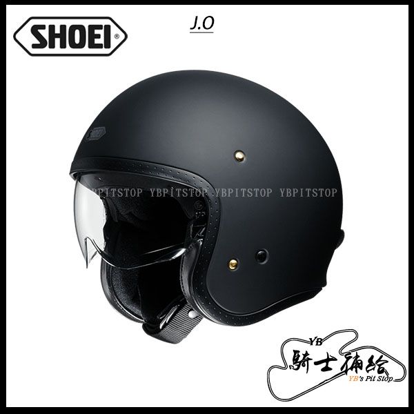 圖片 SHOEI J.O MATT 消光黑 代理公司貨 3/4 復古帽 安全帽 眼鏡溝 內墨片 JO