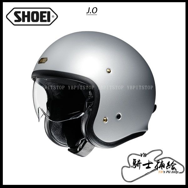 圖片 SHOEI J.O MATT 消光銀 代理公司貨 3/4 復古帽 安全帽 眼鏡溝 內墨片 JO