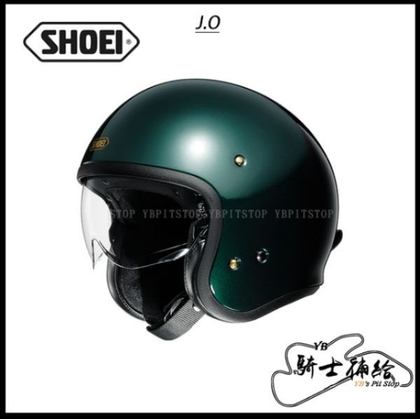 圖片 SHOEI J.O BRITISH GREEN 英國綠 代理公司貨 3/4 復古帽 內墨片 JO