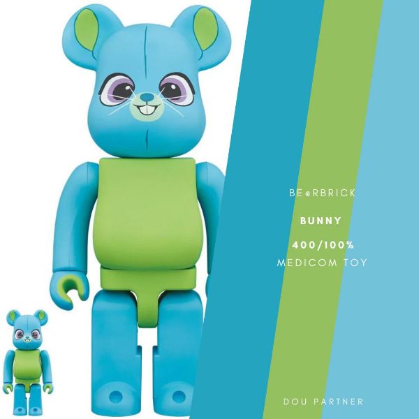 圖片 【Dou Partner】BE@RBRICK Bunny 100/400％ 玩具總動員四 庫伯力克熊 現貨