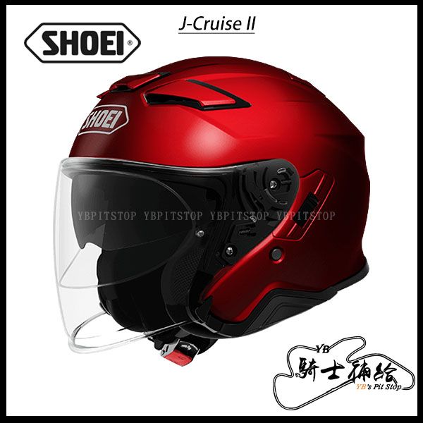 圖片 SHOEI J-Cruise II 亮紅 內墨鏡 安全帽 J-CRUISE 2 公司貨 實體店面