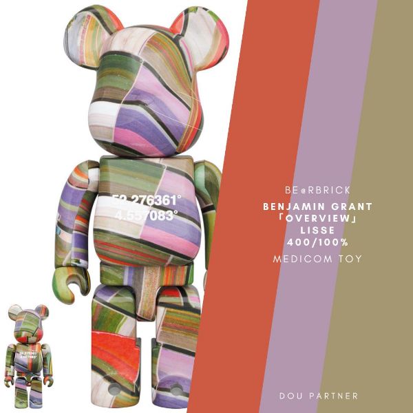 圖片 【Dou Partner】BE@RBRICK Benjamin Grant LISSE 100/400% 荷蘭鬱金香田 庫伯力克熊 現貨