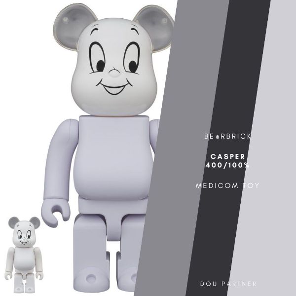 圖片 【Dou Partner】BE@RBRICK CASPER 鬼馬小精靈 庫伯力克熊 全新品 100/400% 現貨