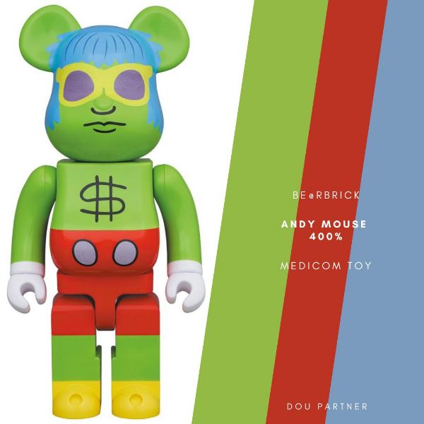 圖片 【Dou Partner】BE@RBRICK Keith Haring Andy Mouse 400% 凱斯哈林 庫伯力克熊 現貨
