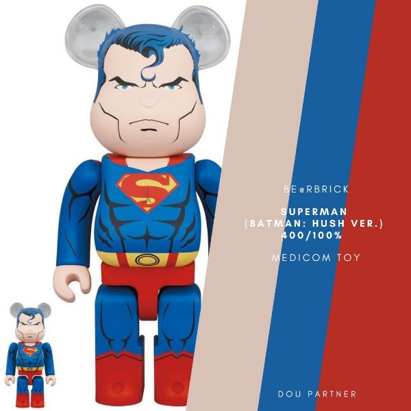 圖片 【Dou Partner】BE@RBRICK SUPERMAN 超人 全新品 100/400% 庫伯力克熊 現貨