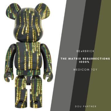 圖片 【Dou Partner】BE@RBRICK 駭客任務 1000% 庫伯力克熊 現貨
