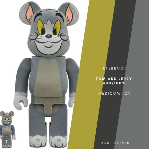 圖片 【Dou Partner】BE@RBRICK TOM AND JERRY 湯姆貓 植絨 庫伯力克熊 現貨