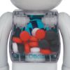 圖片 【Dou Partner】BE@RBRICK PiL CHROME Ver 白色藥片 全新品100/400% 庫伯力克熊 現貨