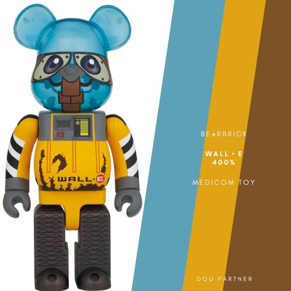 圖片 【Dou Partner】BE@RBRICK WALL・E 瓦力 400% 庫伯力克熊 現貨