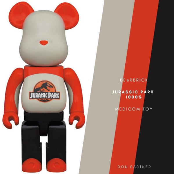 圖片 【Dou Partner】BE@RBRICK JURASSIC PARK 侏儸紀公園 1000% 庫伯力克熊 現貨