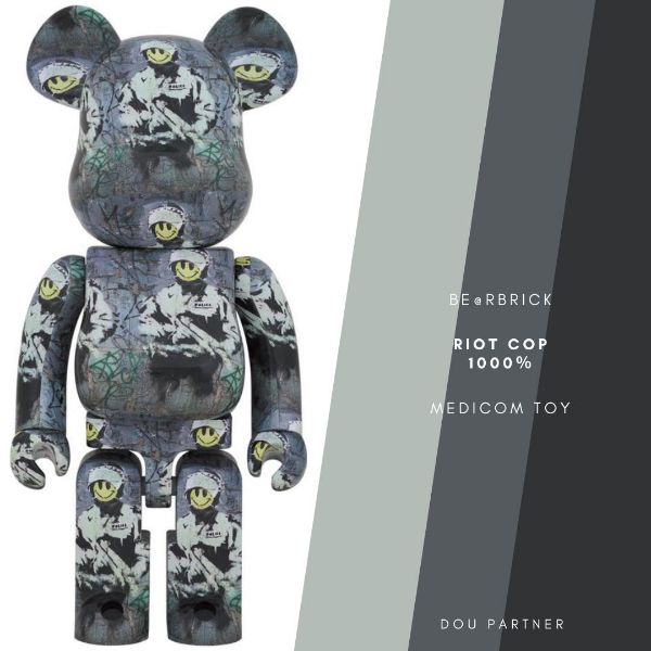 圖片 【Dou Partner】BE@RBRICK RIOT COP 1000％ 鎮暴警察 庫伯力克熊 未拆 現貨