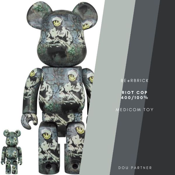 圖片 【Dou Partner】BE@RBRICK RIOT COP 100％ 400％ 鎮暴警察 庫伯力克熊 未拆 現貨