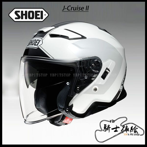 圖片 SHOEI J-Cruise II ADAGIO TC-6 白黑 內墨鏡 安全帽 公司貨 實體店面