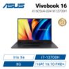 圖片 ASUS Vivobook 16 X1605VA-0041K13700H 搖滾黑 華碩大視界輕薄高效筆電/i7-13700H/Iris Xe/8GB/512G PCIe/16吋 16:10 FHD+/W11/含原廠包包及滑鼠 🎈送保護套/滑鼠墊/鍵盤膜🎈