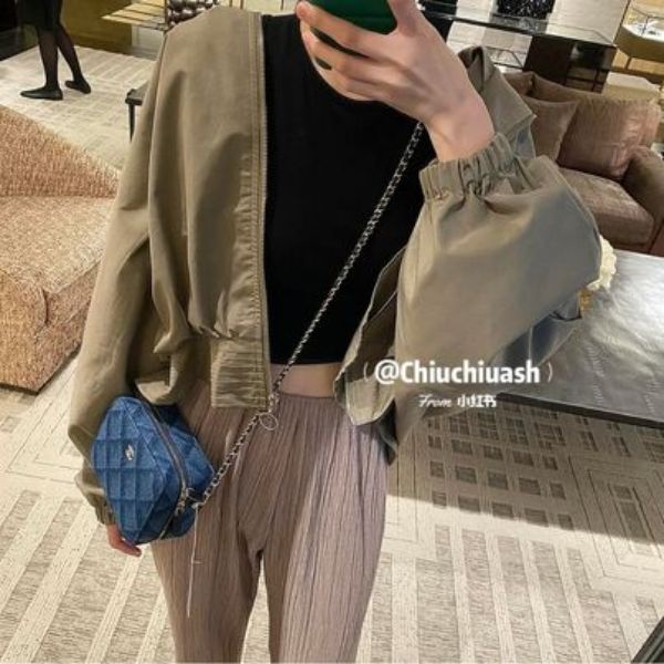 圖片 Chanel 22b牛仔菱格相機包