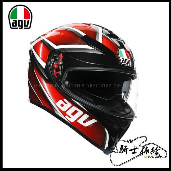 圖片 公司貨 AGV K5 S Tempest 黑紅 全罩 安全帽 內墨片 亞洲版 K5S