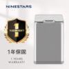 圖片 【美國NINESTARS 】  鈦銀色輕奢不銹鋼感應式垃圾桶10L(紅外線感應/可拆式內桶/防潑水/廚餘桶)