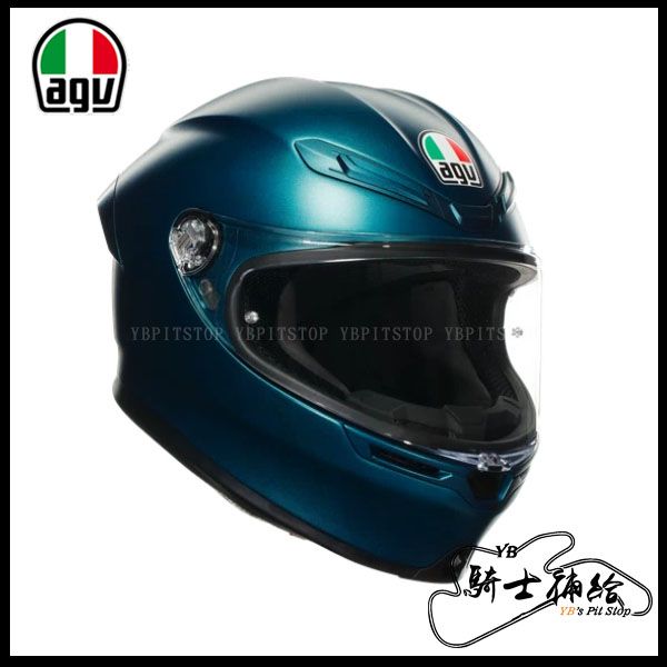 圖片 公司貨 AGV K6 S Petrolio Matt 石油綠 亞洲版 全罩 安全帽 新款 K6S 輕量 大鴨尾
